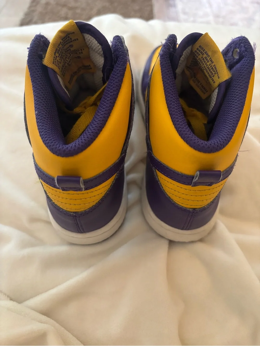 Nike Dunk High Purple & Gold High-Top Sneakers